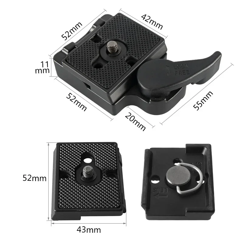 BEXIN 퀵릴리즈 카메라 클램프 323 삼각대 퀵 플레이트 어댑터, DSLR 마운트 클램프, Manfrotto DSLRS 카메라용 200pl 클램프