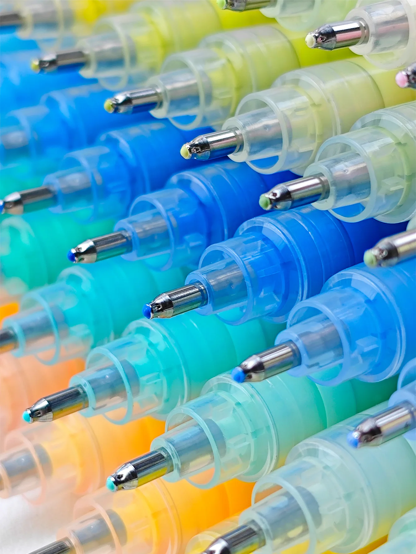 GuangNa 168/12 Colors High Gloss Acrylic Marker Pen Set,Hard