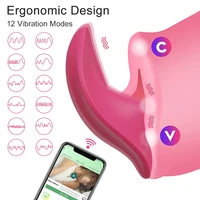 Clit Bluetooth APP Vibrator Weibliche Drahtlose Fernbedienung Tragbare Vibrierende Ei Klitoris Stimulator Sex Spielzeug für Frauen Paare 3