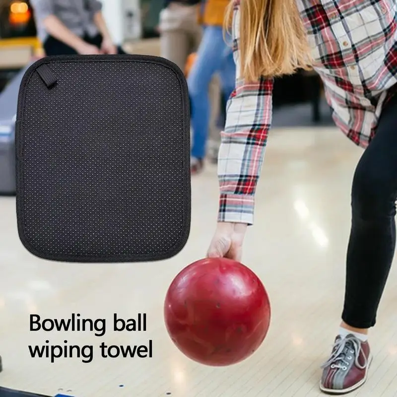 Microfiber Bowling Ball Towel Quality Bowling Ball Shammy Pad With Easy-Grip Dots Clean From Dirt And Oil wiping