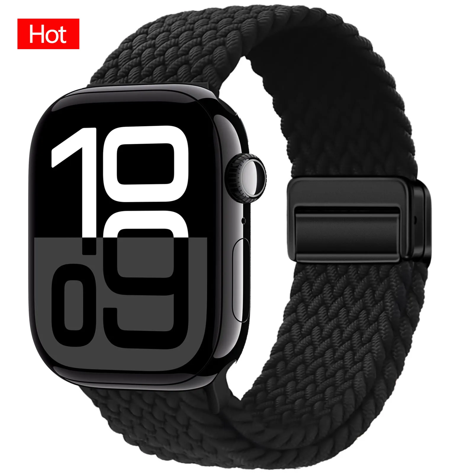 Magnetic Braided Nylon Watch Strap Bracelet
