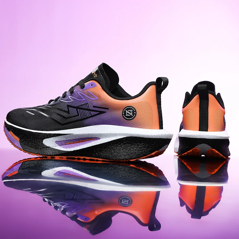 Bequeme, lässige und stilvolle Herren-Sport-Laufschuhe mit atmungsaktivem Mesh-Obermaterial, rutschfester und abriebfester Sohle, niedrigem Schnürdesign, geeignet für Freizeitkleidung, Laufen und Outdoor-Aktivitäten, für alle Jahreszeiten geeignet. – Detail 2