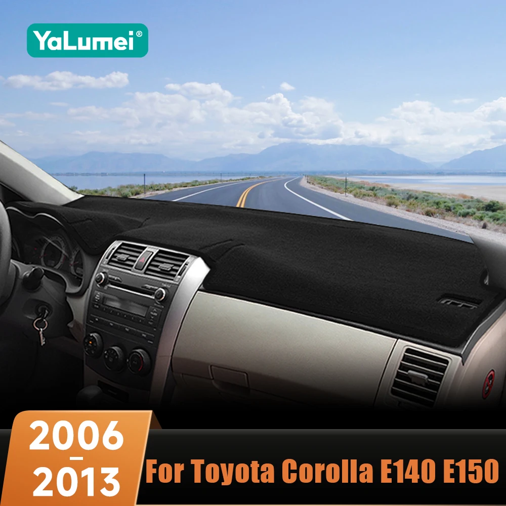 Car Dashboard Cover Mat Light Pad Anti-UV Case Carpet For Toyota Corolla E140 E150 2006-2013