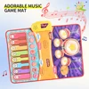 3IN1 Multifunctional Music Play Mat Piano Keyboard Dance Floor Drum Game Playmat Sensory Education Toys for Children Kids Gifts 6