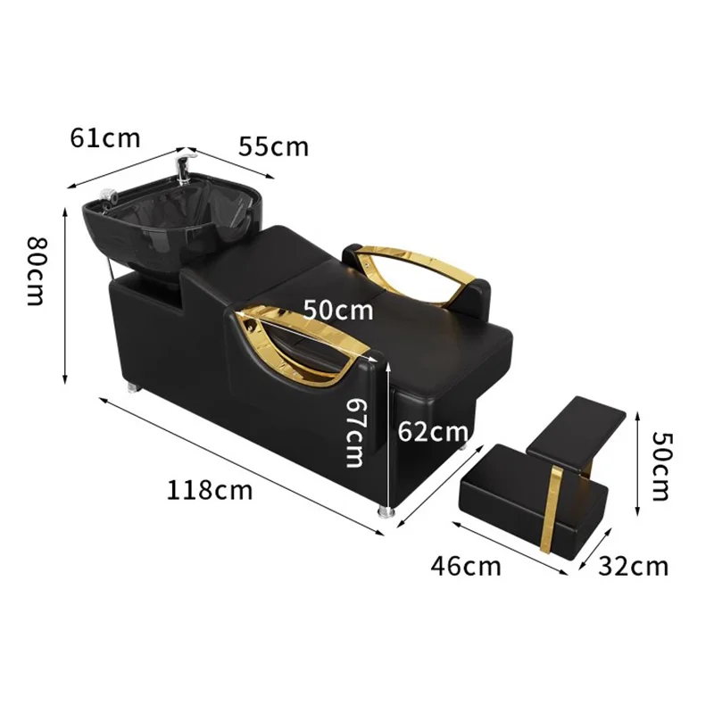 Stylist Nail Japanese Head Spa Chair Professional Hairdresser Shampoo Chair Wash Hair Lava Cabezas Beauty Salon Furniture LJ50SC