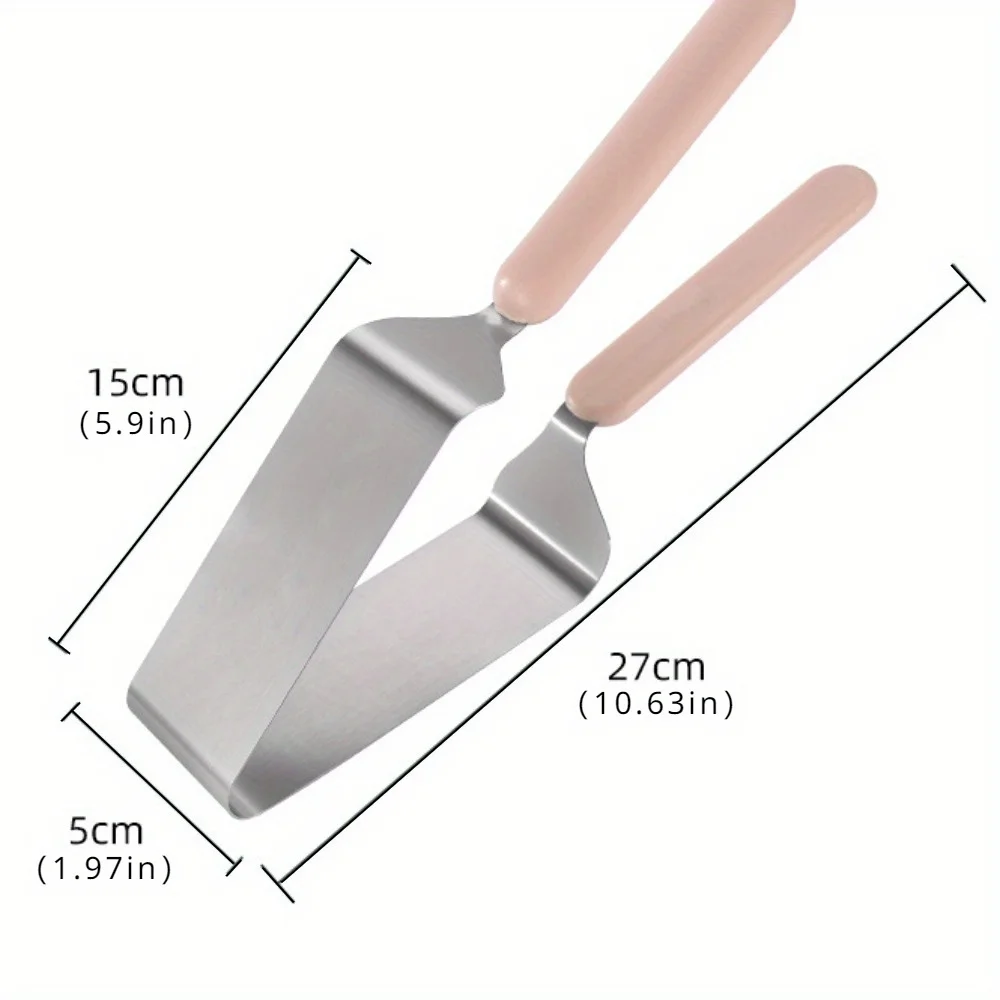 1PC Stainless Steel Cake Cutting Cake Dividing Knife Equalizer Triangle Clip Baking Accessories