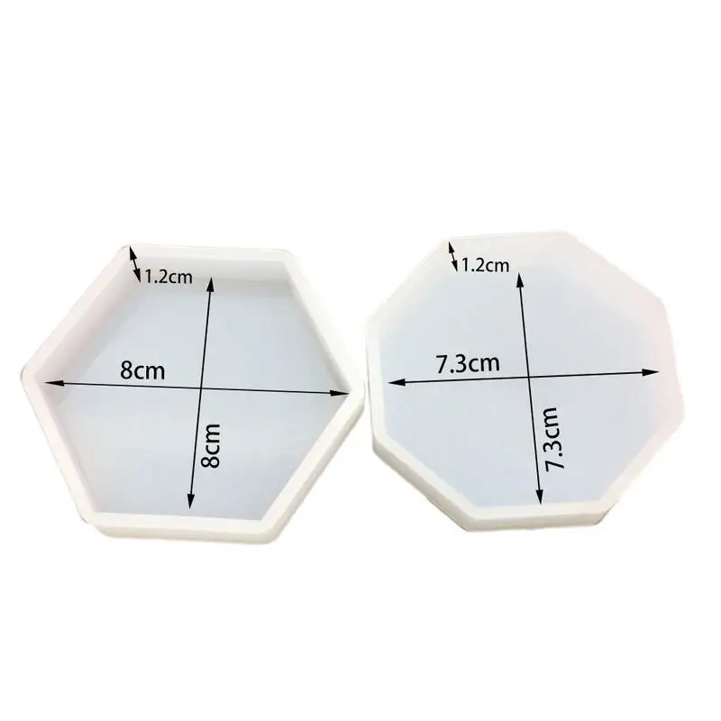 DIY Sample Silicone Mold Geometry Cube Epoxy Resin Silicone Mirror Hexagon Octagon Resin Mould Craft Decoration Handmade Tools