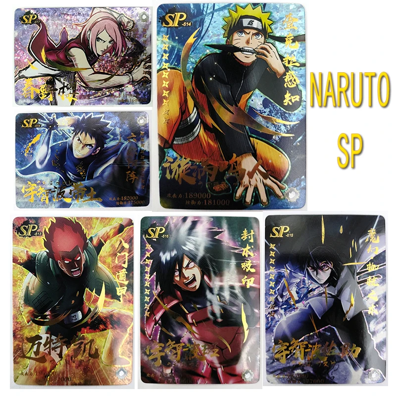 

New Anime NARUTO Chapter VIII SP card Uzumaki Naruto Uchiha Obito Haruno Sakura Might Guy Game Collection Man Birthday present