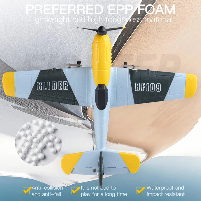 3CH Remote Control Airplane with 6-Axis Gyroscope Epp Rc Drone Dual Speed Modes Aircraft Model Boy Electric Toy for Chilren Gift 6