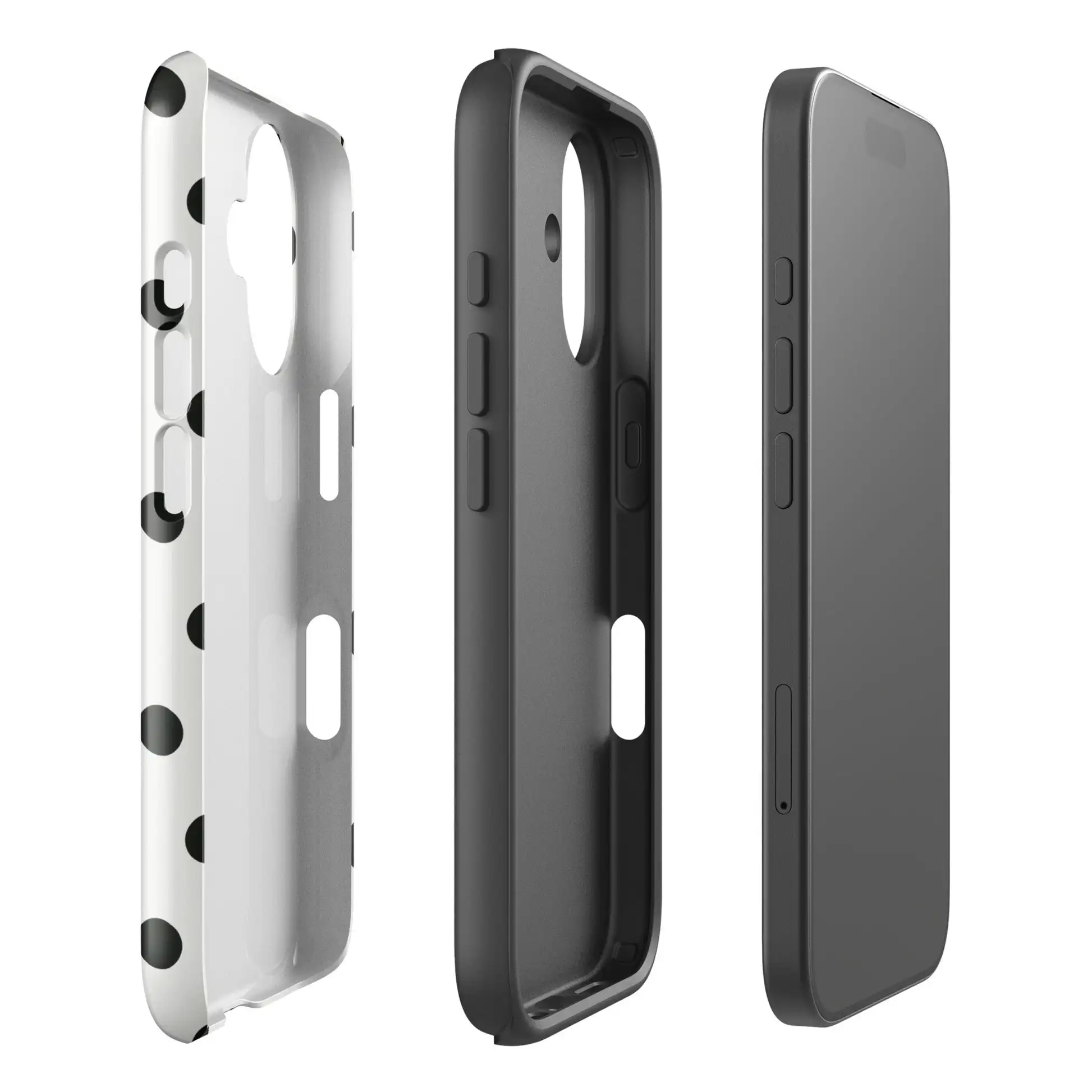 Luxury Classic Polka Dot Double-Layer Back Cover - Lovely Phone Case