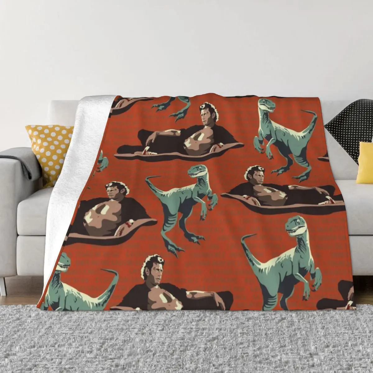 

Jurassic Geniuses Throw Blanket warm winter blanket Fluffy Blankets Large