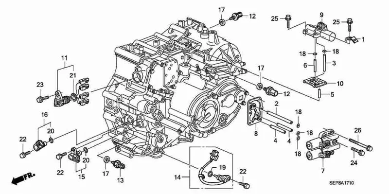 Кулиса акпп Acura RDX I (TB1,TB2) 2006 - 2012 2007 купить бу в Красноярске по це