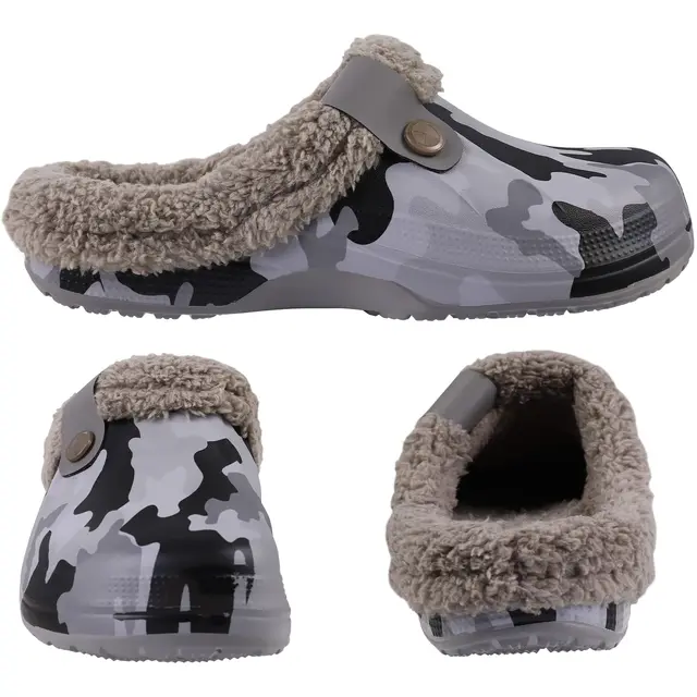 Shevalues Plush Fur Clogs Slippers for Women and Men