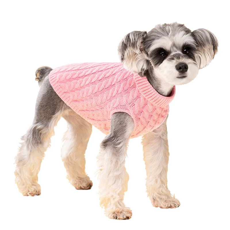 thumbnail image 4 of Suéter cálido para perros pequeños, medianos y gatos, ropa suave y acogedora para cachorros, cuello alto, abrigo para schnauzer, chihuahuas y yorkshire, disfraz para mascotas, 4 of 5