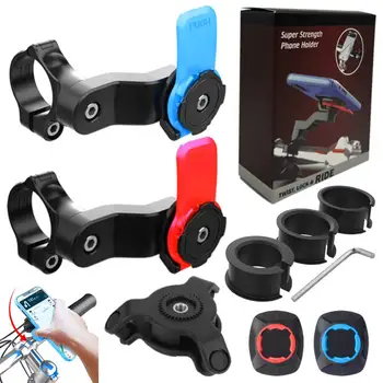 Motorcycle Bike Phone Holder Phone Bracket Vibration Damper Bike Handlebar Navigation Support for 4.7-7.2'' Phone 1