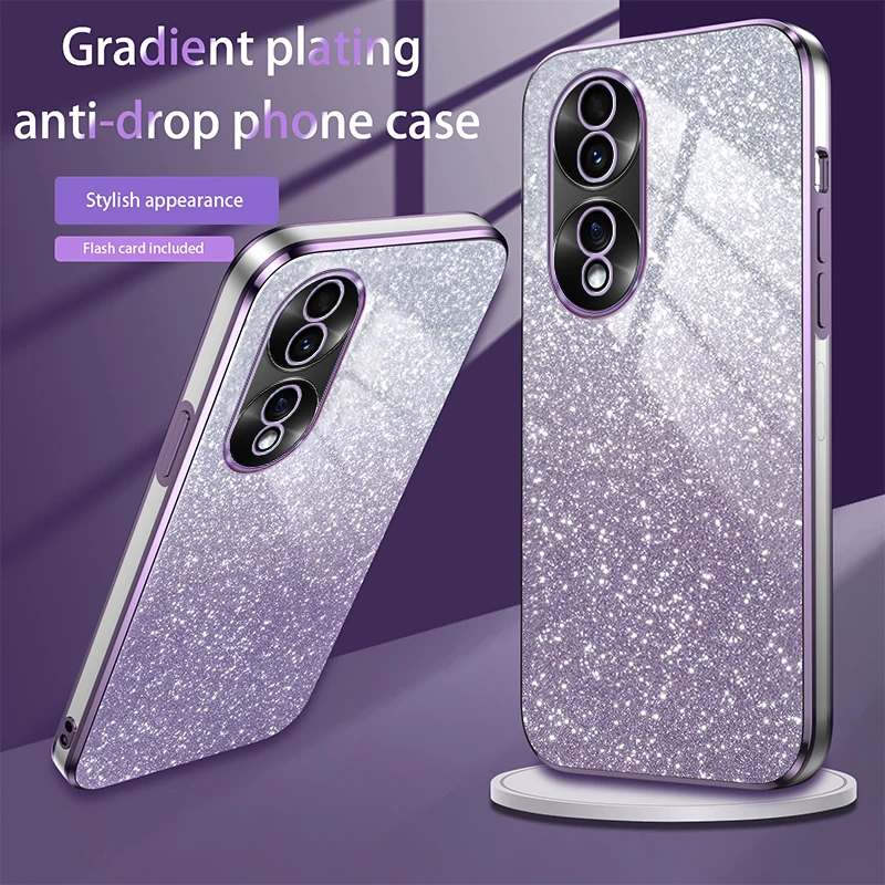 Luxury Electroplated Glitter Soft TPU Bumper Transparent Phone Case
