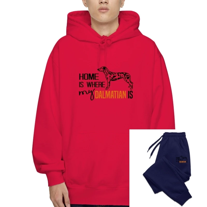 

Long-Lasting Dog - Home Is Where My Dalmatian T-Sweatshirt Hoodies Elegant (S-5Xl) New 2020 Fashion Men Summer Style Outerwear C