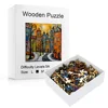 Unique Cartoon City Wooden Puzzle - Creative Irregular Shape Christmas, Birthday, and Holiday Perfect Gift  Suitable for Friends 2