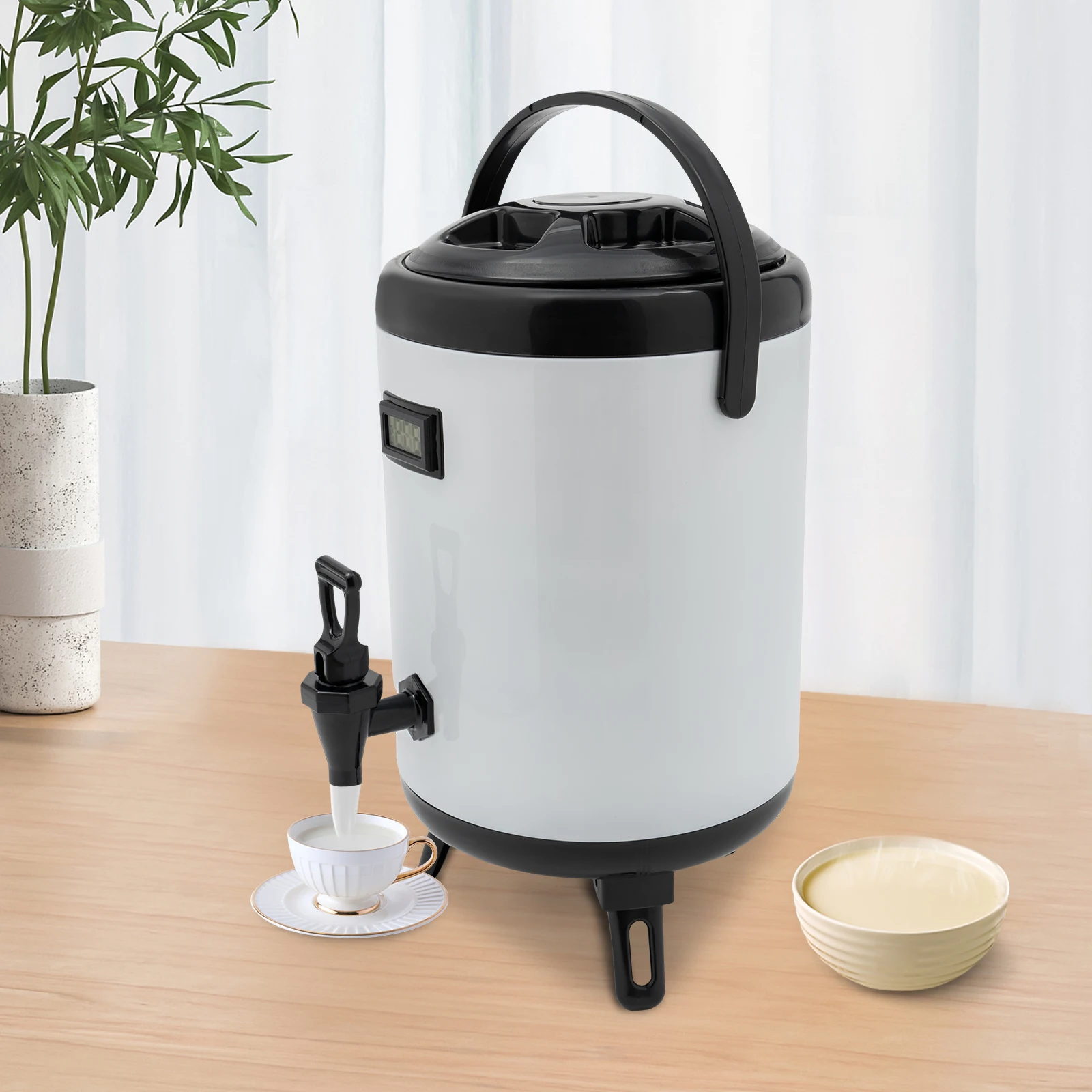 Stainless Steel Insulated Beverage Dispenser Hot&Cold Drink Dispenser 8L