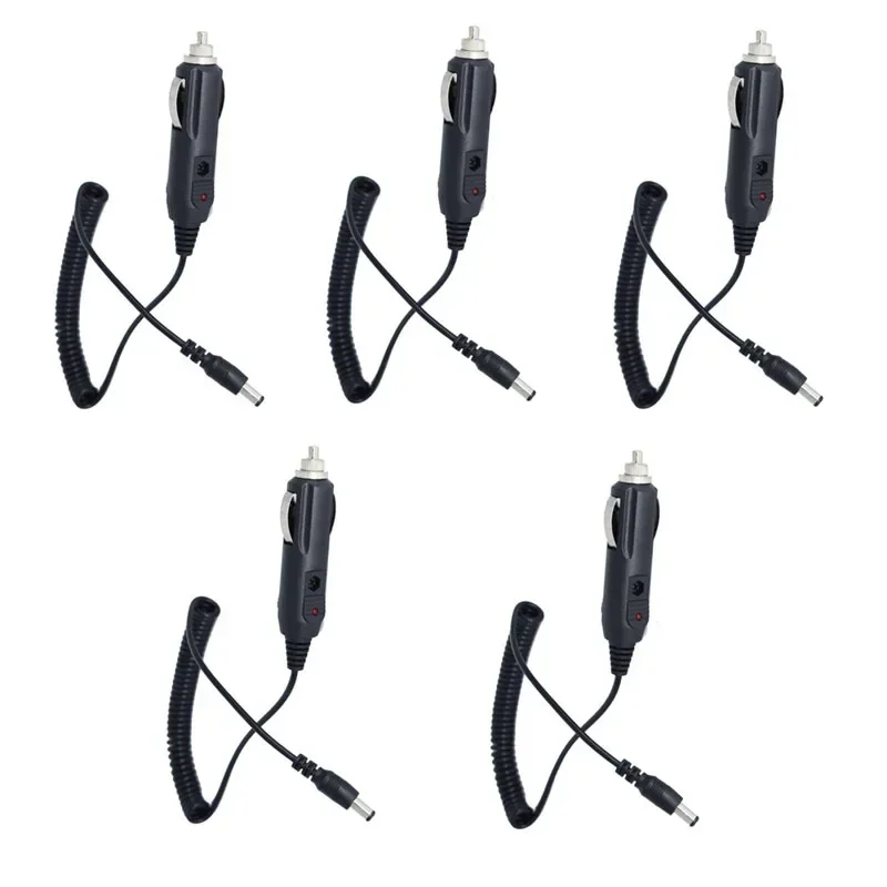 

Lot 5pcs Flexible Walkie Talkie UV5R UV-5R UV-5RE DC 12V Car Power Charger Cable Fast Charging For Baofeng Radio Walkie Talkie