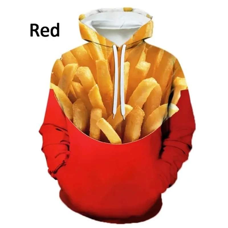 thumbnail image 1 of Sudadera con capucha y estampado 3D de comida divertida para hombre, sudadera de manga larga con capucha, sudadera informal de gran tamaño para hombre, 1 of 5