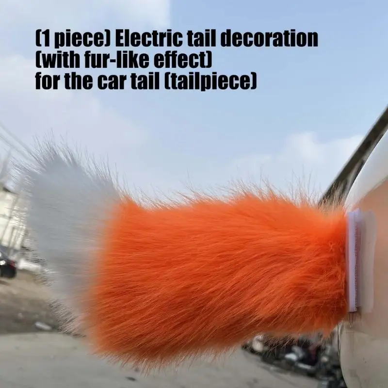 Accessorio per auto realistico con coda animale con telecomando wireless e USB ricaricabile per decorazione del veicolo