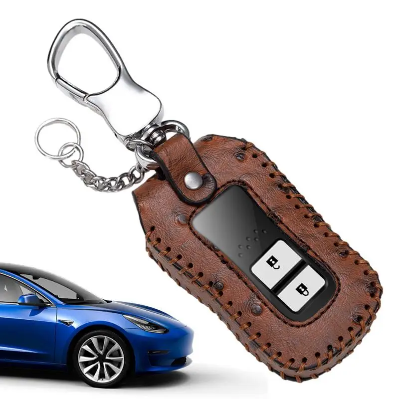 

Car Key Holder Case Car Keys Artificial Leather Holder Bag Metal Buckle Keychain Key Organizer For Business Trip Camping Dating