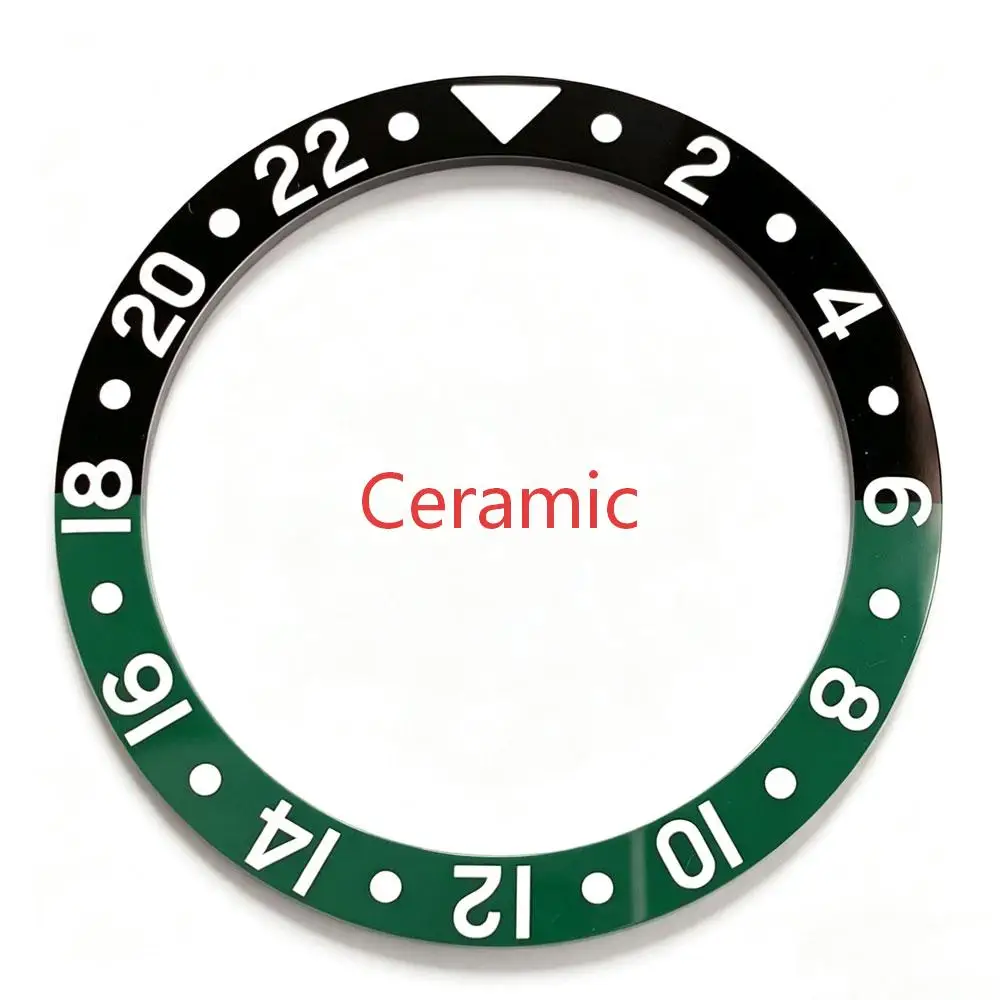 Premium Diving Bezel Insert in Ceramic/Aluminum/Acrylic - 36.5mm*29.2mm, 1 Piece