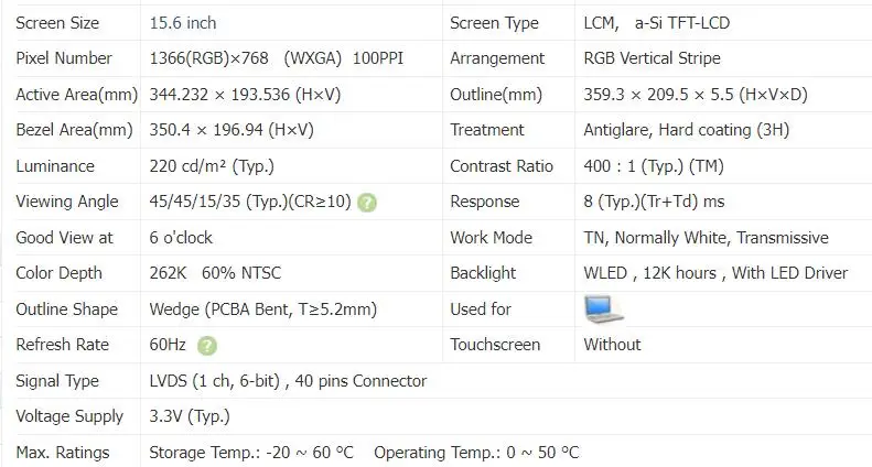 ο 15.6 &LED Ʈ ȭ LTN156AT09 B156XTN02.3 B156XTN02.1 B156XTN02.2 B156XW02 LTN156AT05 ÷ г