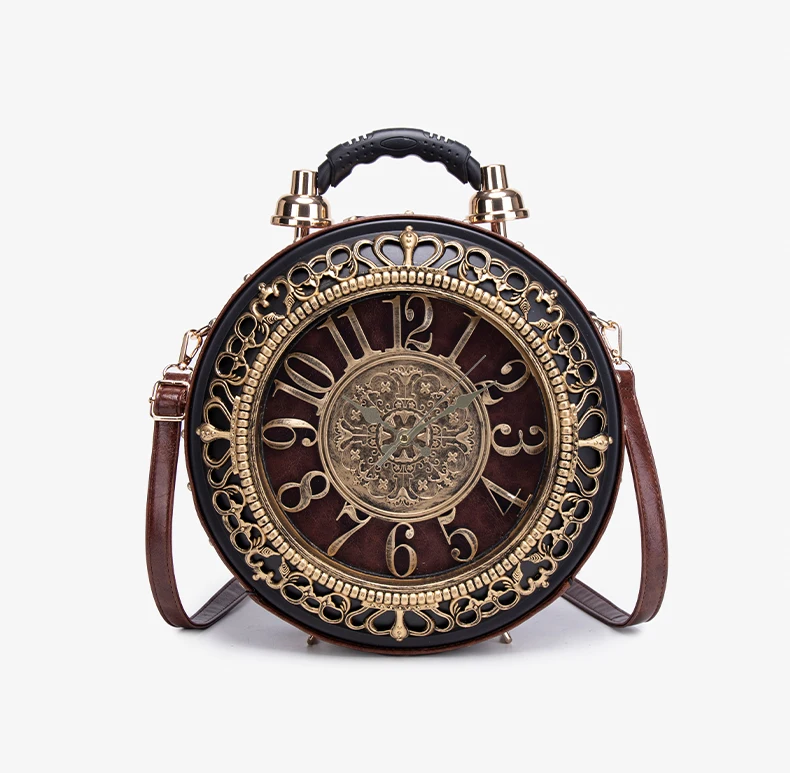 Retro Kreative Uhr-Handtasche 2026 Neuer Stil, Modisch und mit Nischendesign, Einzel-Schulter Crossbody-Tasche – Detail 17