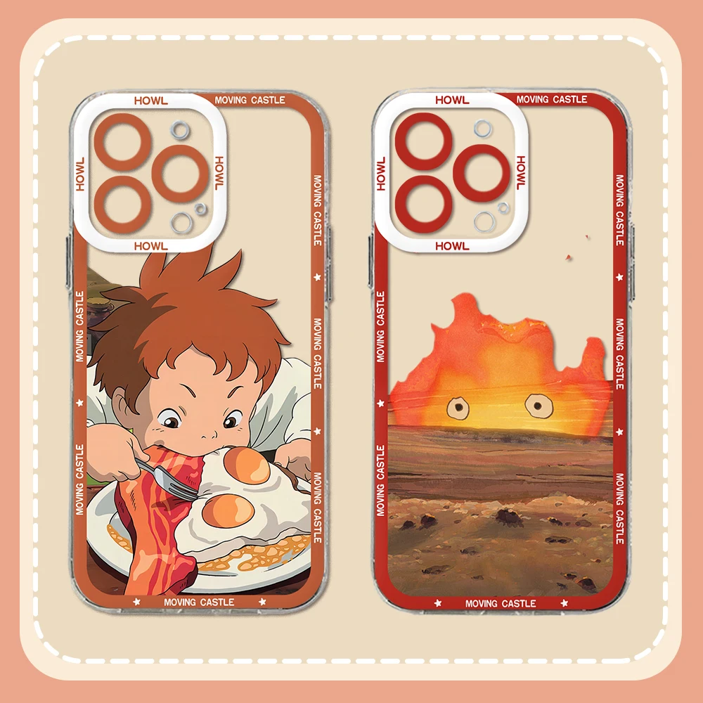 Clear Soft TPU Motion Phone Case with Howl's Design