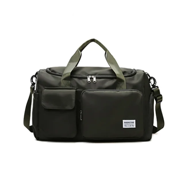 New Travel Bags Hand Luggage Waterproof Sports Fitness Yoga Gym Large Capacity For Women dark green(big)