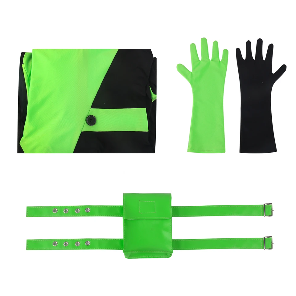 Disfraz de Shego para mujer, Kim Possible, trajes de cosplay con cierre para Halloween, overol elástico de elastano para adulto, talla XXL Disfraz de Shego para mujer, Kim Possible, trajes de cosplay con cierre para Halloween, overol elástico de elastano para adulto, talla XXL