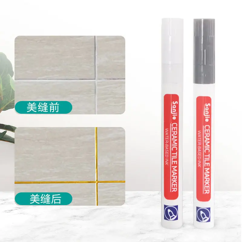 Waterproof Tile Marker Grout Pen Wall Seam Pen 10Color Optional for Tiles Floor Bathroom Decontamination Seam Repair Roise white marker pens color marker pens pen marker marker pens