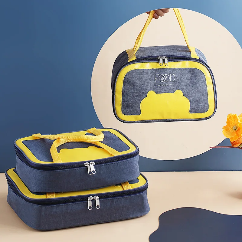

Aluminum Foil Thermal Lunch Box Bag Adult Kids Portable Food Storage Container Bento Cooler Tote Picnic Travel Insulated Handbag