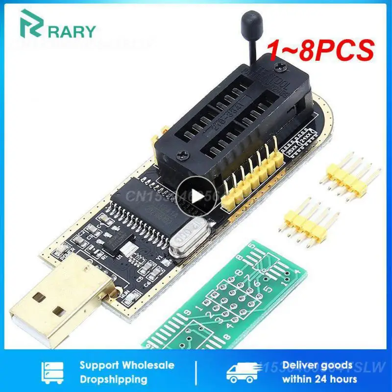 

1~8PCS 24 25 Series EEPROM Flash BIOS USB Programmer Module + SOIC8 SOP8 Test Clip For EEPROM 93CXX / 25CXX / 24CXX XTW100