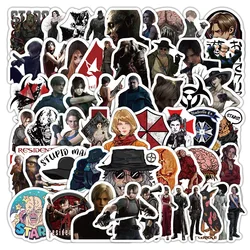 Resident Evil Themed Waterproof Stickers Set - 60pcs for Scrapbooking, Phone, Luggage, and Skateboard Decorations (Multicolor)