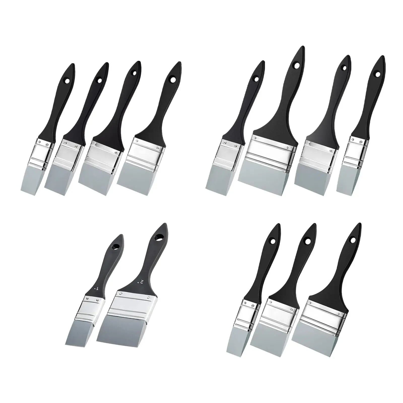 Color Shaper Painting Tool Epoxy Resin Making Silicone Painting Brushes For Watercolors Oils Acrylic Gouache Paints DIY
