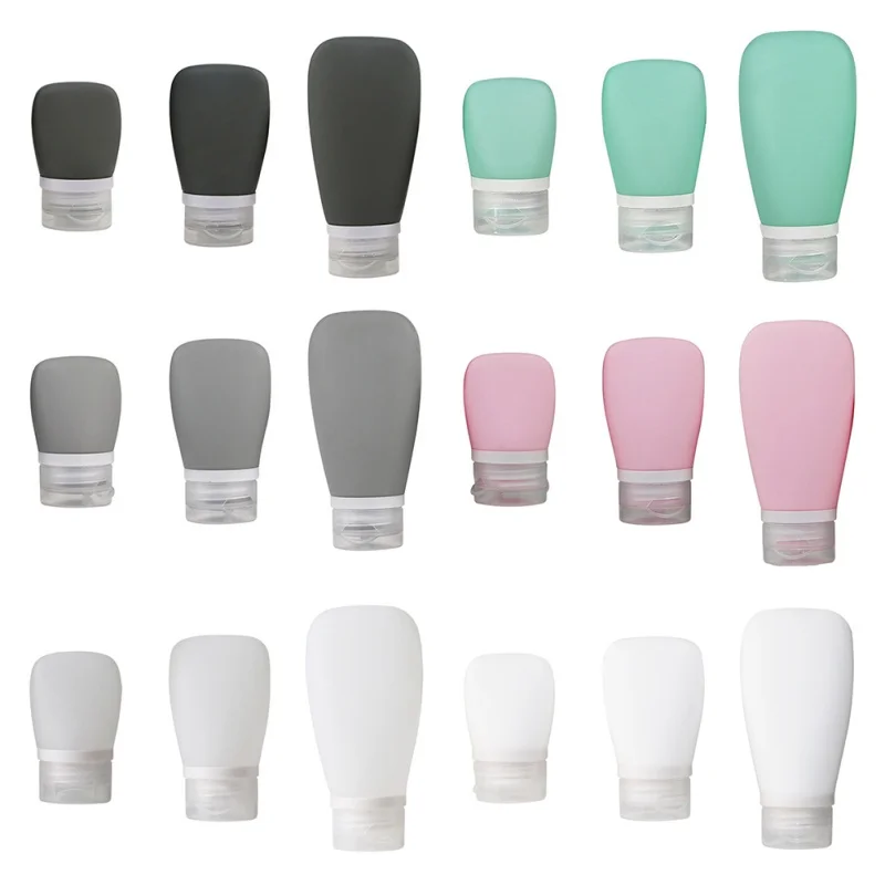 Travel Silicone Dispensing Bottle Leakproof Home Travel Kit Facial Cleanser Cosmetic Container Lotion Storage Bottle 30/60/90ml refillable plastic bottles refillable bottle plastic lotion bottle