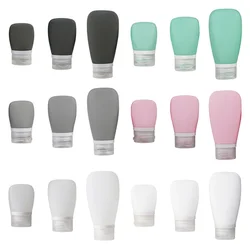 30/60/90ml Travel Silicone Dispensing Bottle Leakproof Home Travel Kit Facial Cleanser Cosmetic Container Lotion Storage Bottle