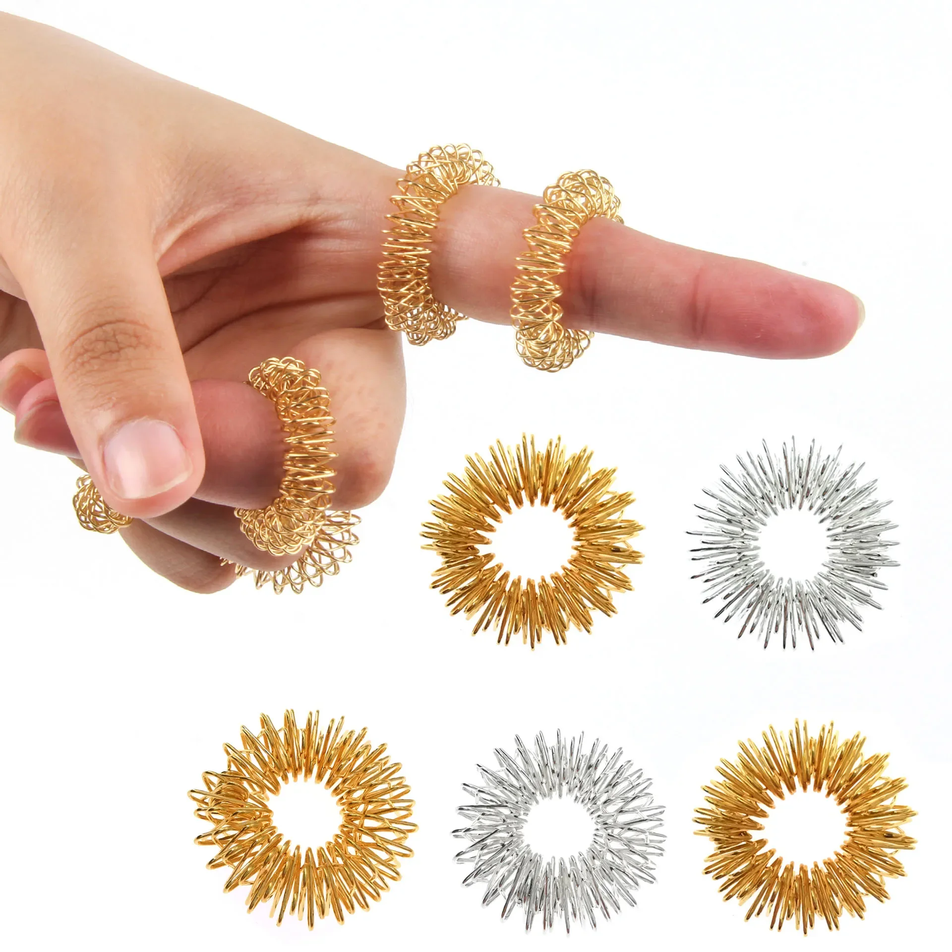 Finger Massage Ring 5pcs