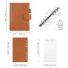 Moterm Regular 2.0 Series Personal Size Rings Planner Genuine Cowhide Pebbled Grain Notebook Organizer Journey Sketchbook Diary 2