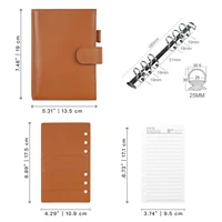 Moterm Regular 2.0 Series Personal Size Rings Planner Genuine Cowhide Pebbled Grain Notebook Organizer Journey Sketchbook Diary 2