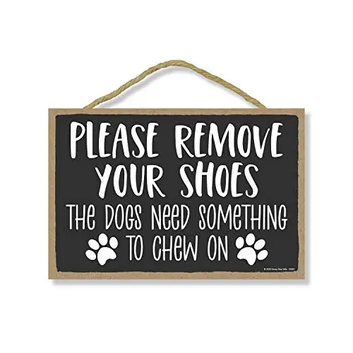 

Dog Sign for Home, Wall Hanging Sign, Dog Lover Gift Idea, Funny Pet Quotes for Home Office Décor