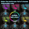 Toilet Night Lights Motion Activated Toilet Bowl Light 7Color Changing Bathroom Decoration LED Nightlight Night Lamp Smart Light 2