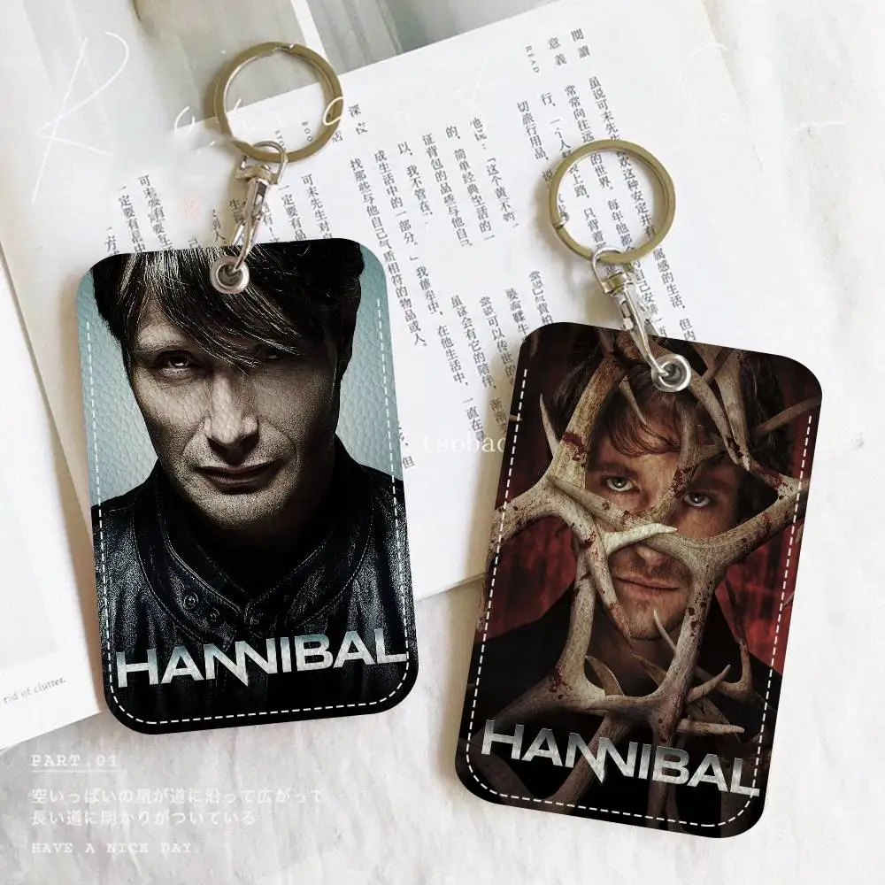 한니발 영화 사무용품 남녀 신용카드 열쇠고리 학생증 ID 카드 홀더 자격증 홀더 카드