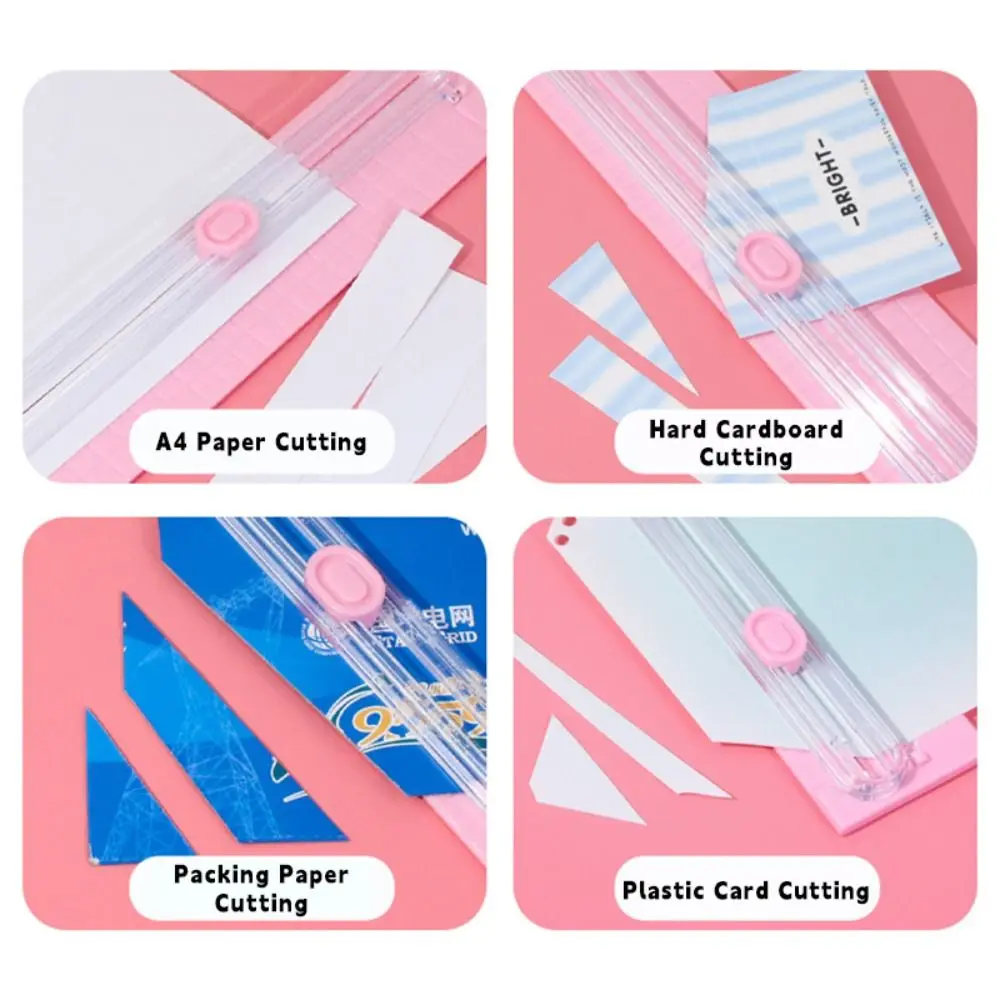 Taglierina per Carta A3/A4 con Righello Estraibile, Macchina Portatile per Taglio Carta, Strumento Bidirezionale per Taglio Carta - immagine 3