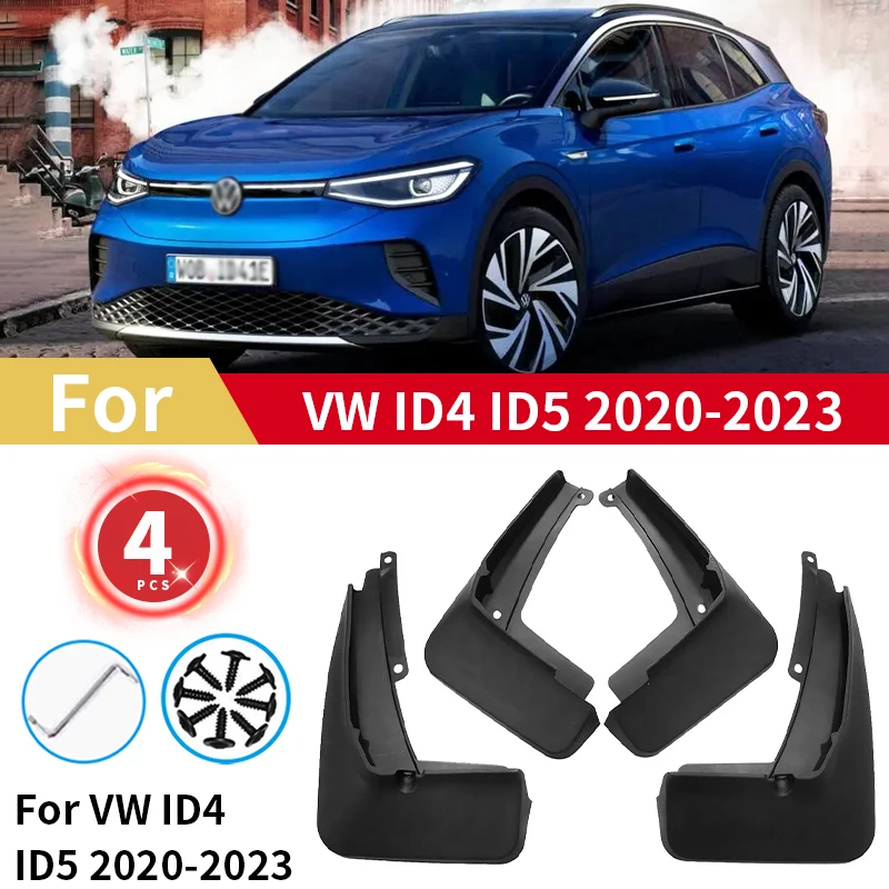 

Mudguards For Volkswagen VW ID.4 ID.5 ID4 ID5 EV CROZZ 2020 2021 2022 2023 Wheel Mud Flaps Car Accessories Splash Guards Fenders