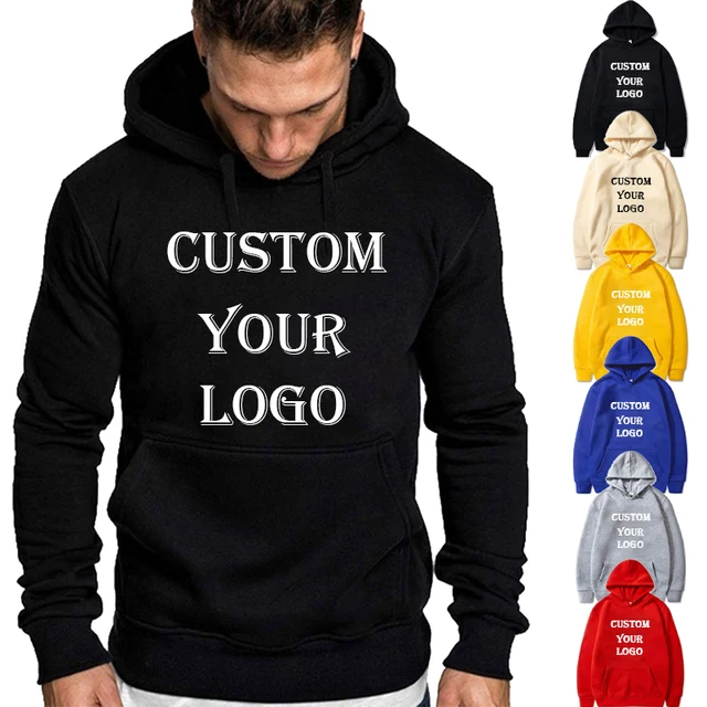 Custom Hoodies for Men & Women - Personalized Logo Printing, DIY Design, Streetwear Fashion, Plus Size, Harajuku Style, Couple Matching