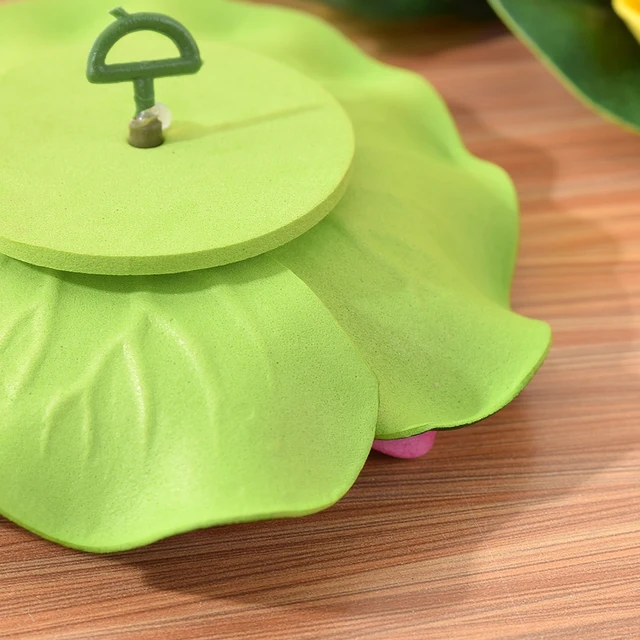 1PC Artificial Lotus Plant Flower Water Lily Floating Flower Lifelike Micro Landscape Colorful Artificial Ornament Garden Decor 3